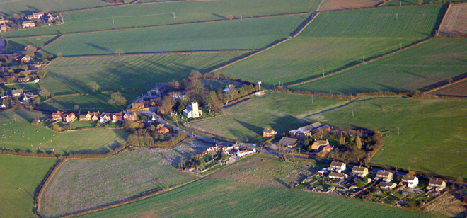 Moulsoe parish from the air