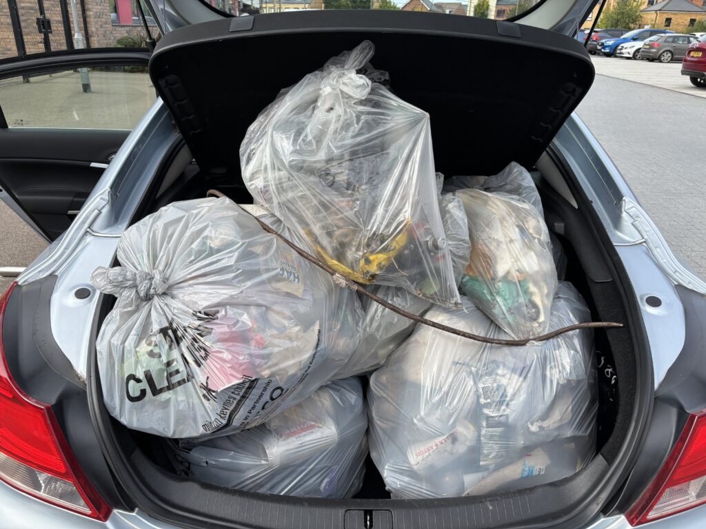 collected litter 
