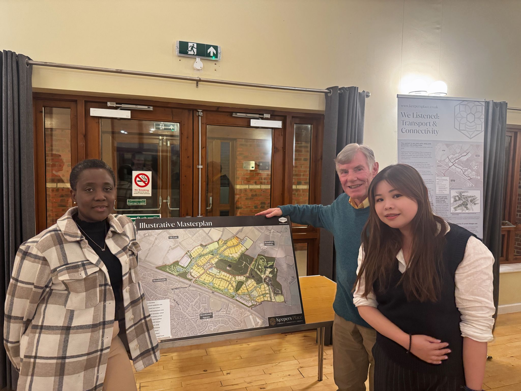 Display of the Keepers Place proposals in Moulsoe.